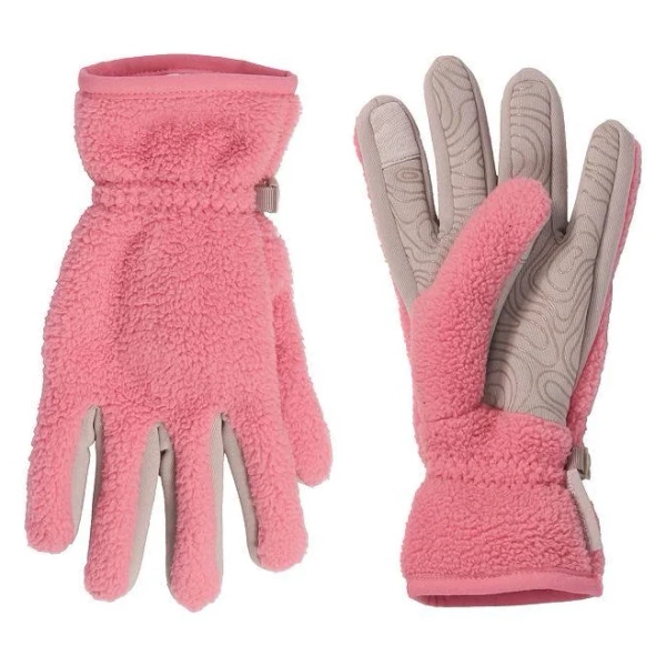 Girls Cozy Pile Fleece Gloves