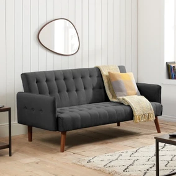 Hudson Charcoal Double Sofa Bed