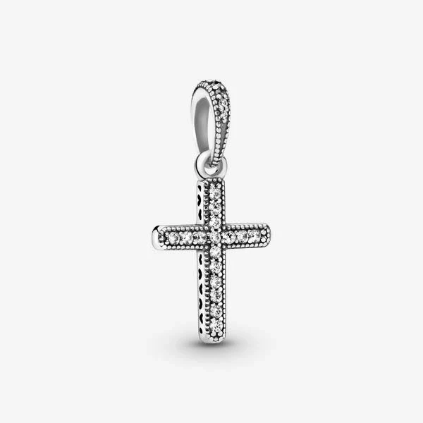 Pandora 925 Ale Silver Cross Pendant Charm