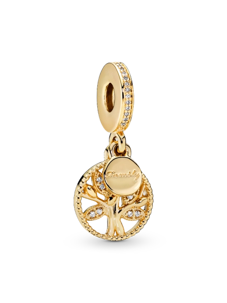 Sparkling Family Tree Dangle Charm