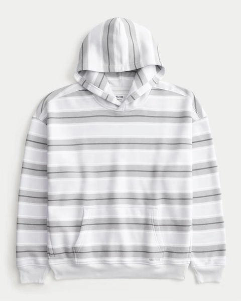 Boxy Striped Hoodie