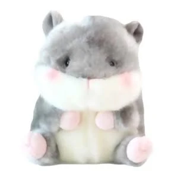 Panda Superstore Ps-toy166461011-doris02105-rp 7 In. Hamster Stuffed Animal Plush Cushion Sofa Bed Decoration, Gray