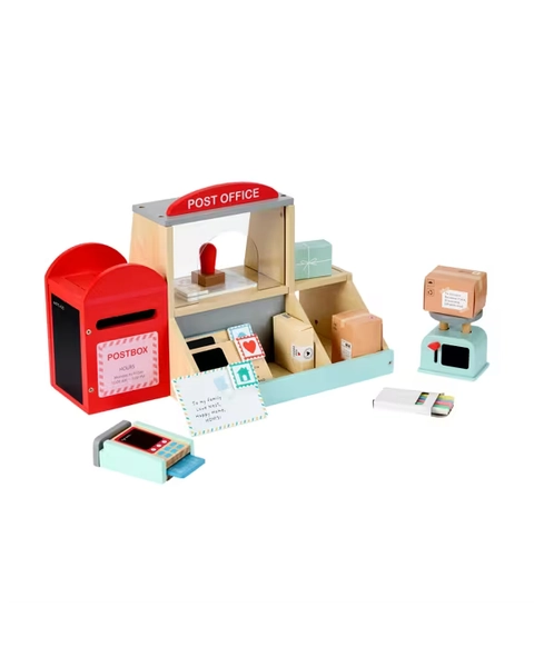 18 Piece Wooden Post Office