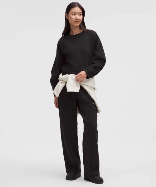 Loungeful Classic-Fit High-Rise Sweatpant - Black - S