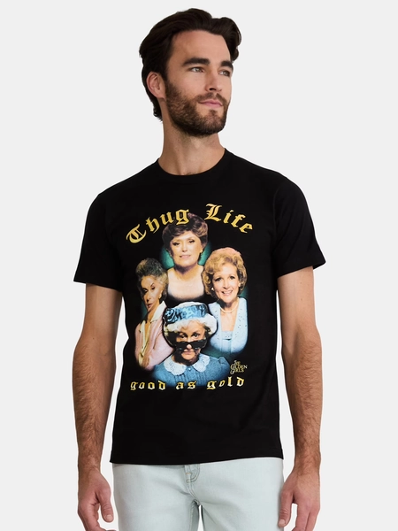 Golden Girls Men's & Big Men's Thug Life Good As Gold Graphic Tee Shirt, Sizes S - 3XL