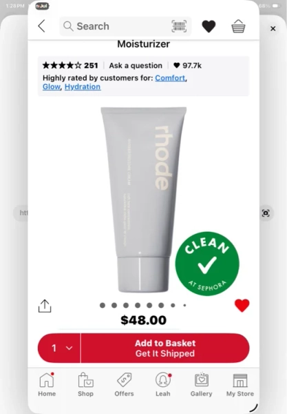 Rhode moisturizer 