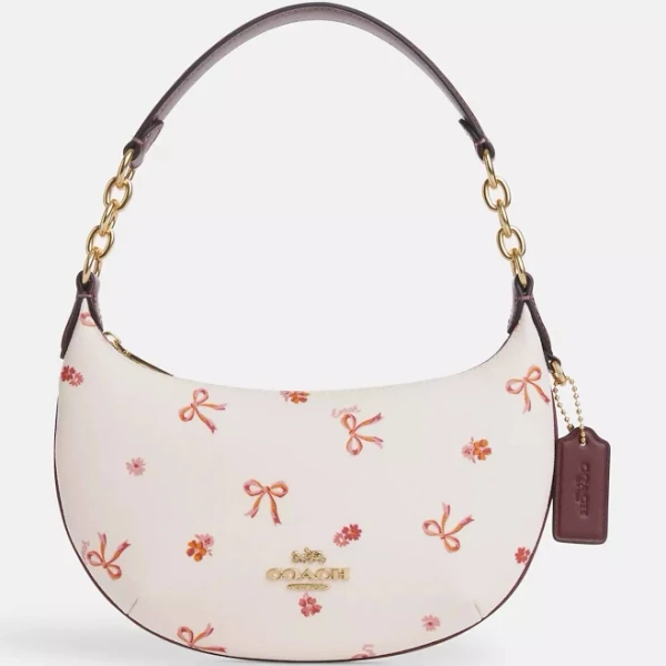 Coach Mini Payton Bow Print Wristlet