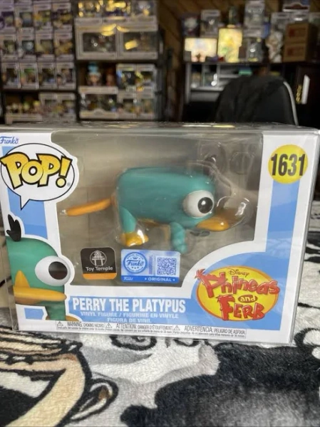 Funko Phineas & Ferb Pop Perry The Platypus Toy Temple