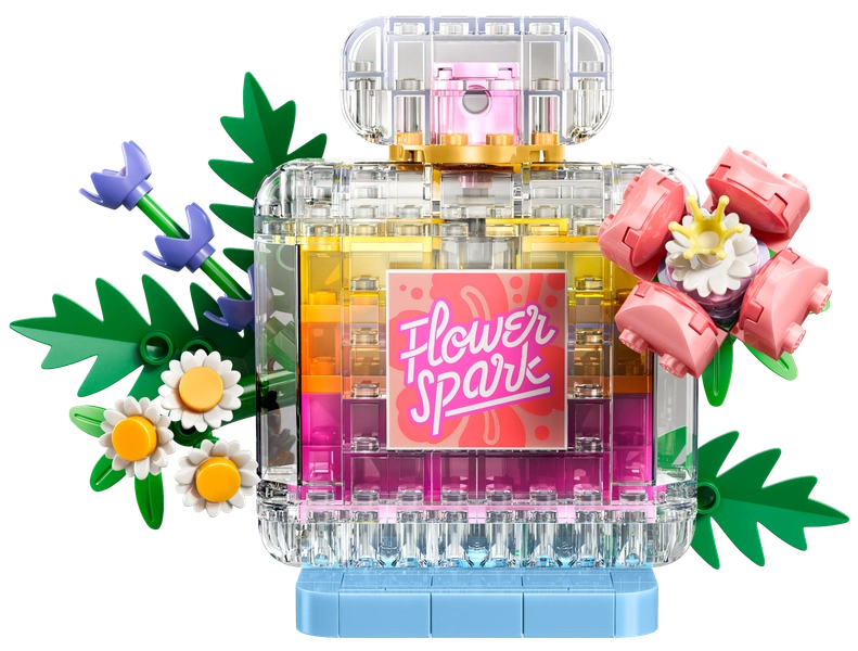Floral Decor Perfume Bottle