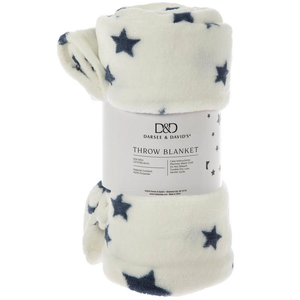 Blue Star Throw Blanket