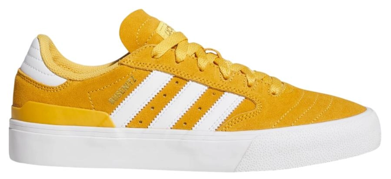 Adidas Busenitz Vulc II (Preloved Yellow/White/Gold Metallic) Mens at Cowtown Skateboards