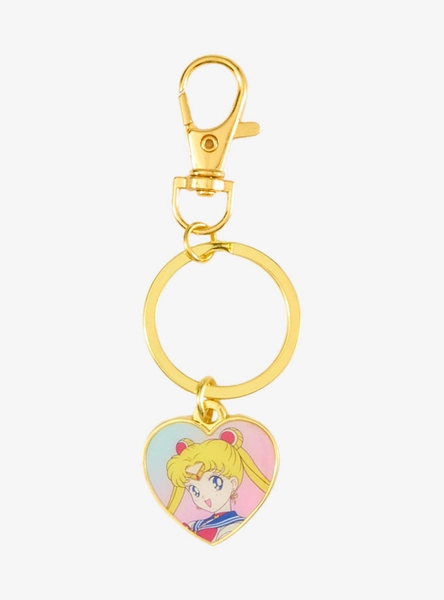 Pretty Guardian Sailor Moon Heart Charm Keychain