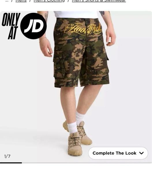 Men's Smoke Rise Nylon Cargo Shorts - Size S