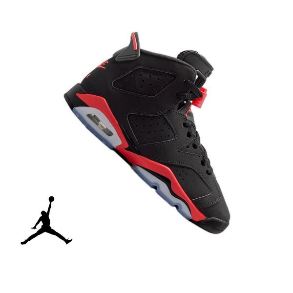 Jordan 6 Retro Grade School Kids' "Infrared Salesman" Shoe