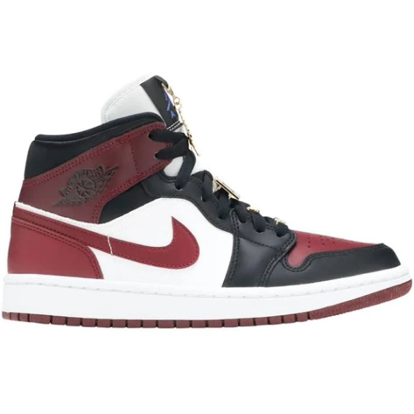 Air Jordan 1 Mid SE Women's Shoes with Gold Pendants