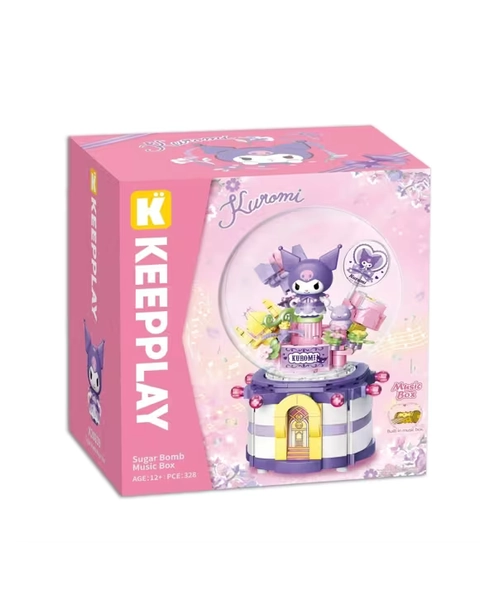 328 Piece Keepplay Sanrio Hello Kitty Kuromi Sugar Bomb Music Box