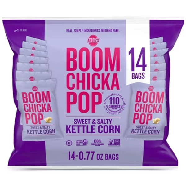 Angie's Sweet & Salty Kettle Corn Popcorn Multipack - 10.78oz/14ct