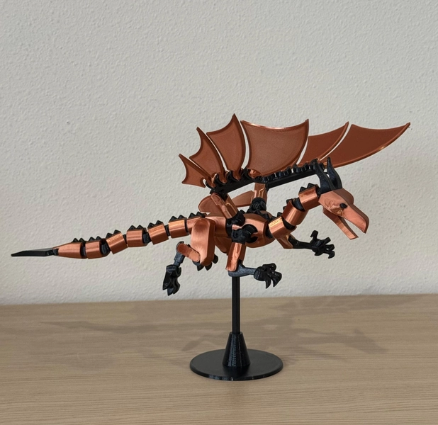 Dummy 13 Dragon Action Figure – Fully Articulated, Poseable & Customizable 3D Printed Dragon Model with Display Stand, Fantasy Figurine