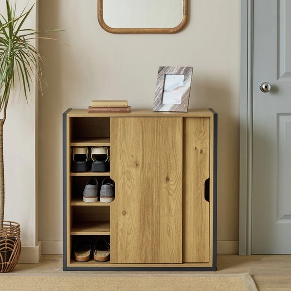 Buy Argos Home Loft Living Shoe Storage Cabinet - Oak | Shoe storage | Argos