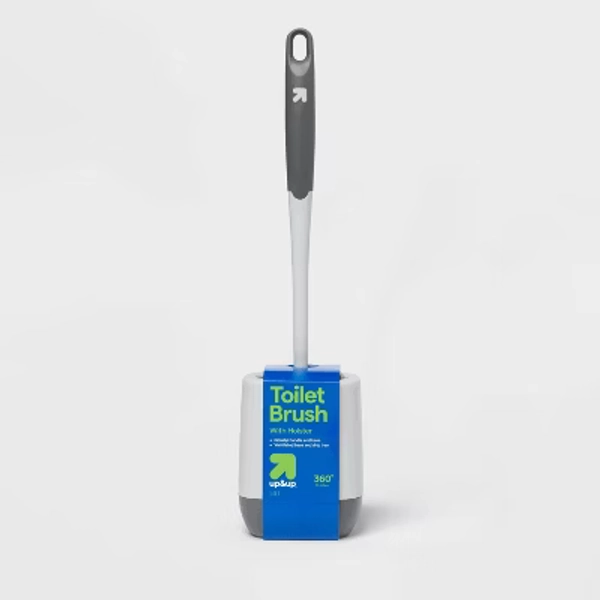Toilet Brush with Holster - up&up™: Reusable, Soft Grip