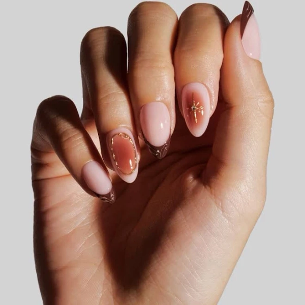 Hand Painted Fall Press On Nails