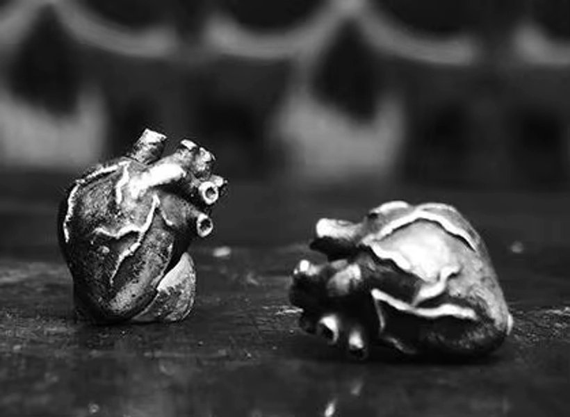 Gothic Anatomical Human Heart Stud Anatomy Oddities Medical Earring Jewelry Ear Punk Jewelry - AliExpress 