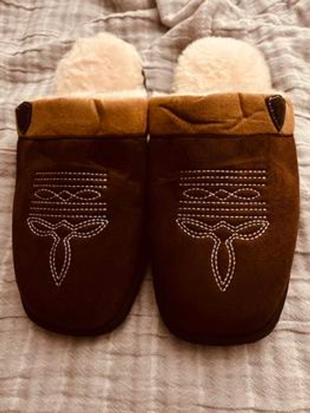 OOW Cowboy Boot Slippers for Men Western House Slippers Indoor - TikTok Shop