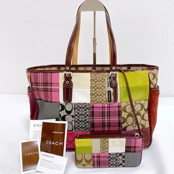 COACH Tote Bag Patchwork with Pouch
