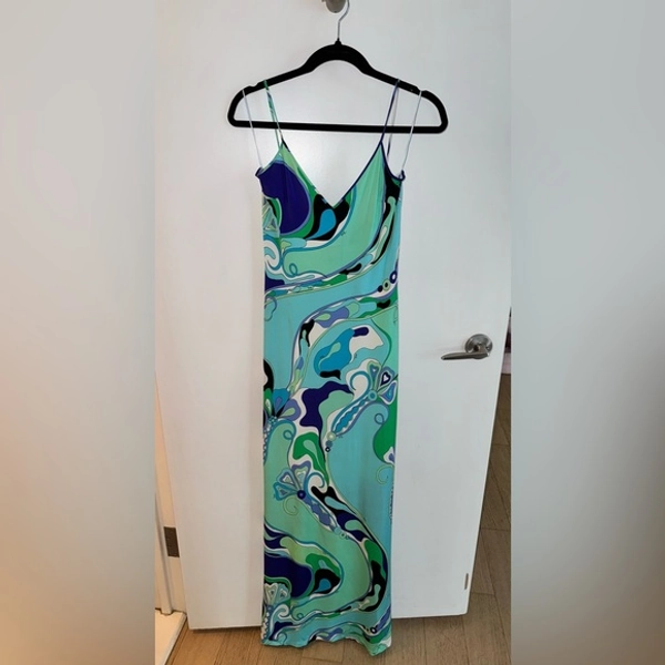 Pucci orchidee long dress with cover up size 40