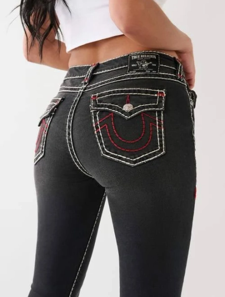 True Religion Women's Jennie Mid Rise Skinny Jeans