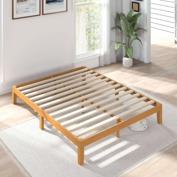 gianna Solid Wood Bed Frame Bed Base with Wood Slat Support