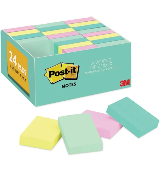 Post-it Notes Original Pads Marseille Collection