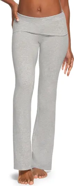 Stretch Cotton Jersey Foldover Pants