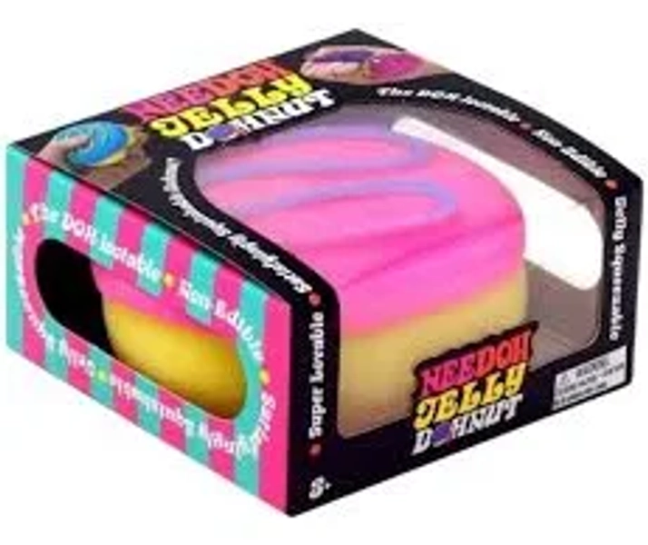 NeeDoh Jelly Dohnut Squishy Fidget Toy (Random Sprinkles)Pink