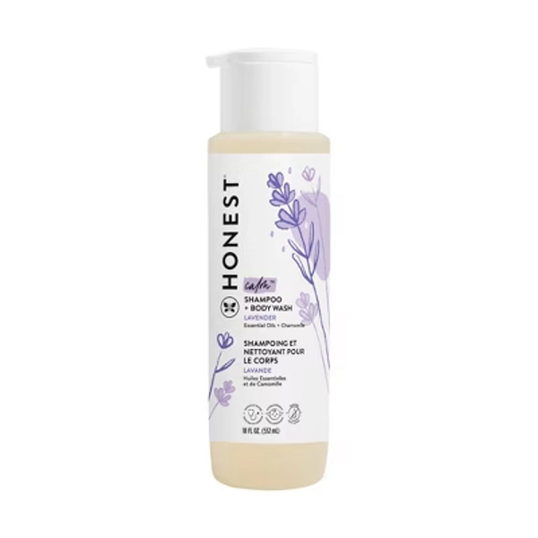 The Honest Company Calm Shampoo + Body Wash - Lavender - 18 fl oz: Daily Use, All Hair Types, Paraben-Free
