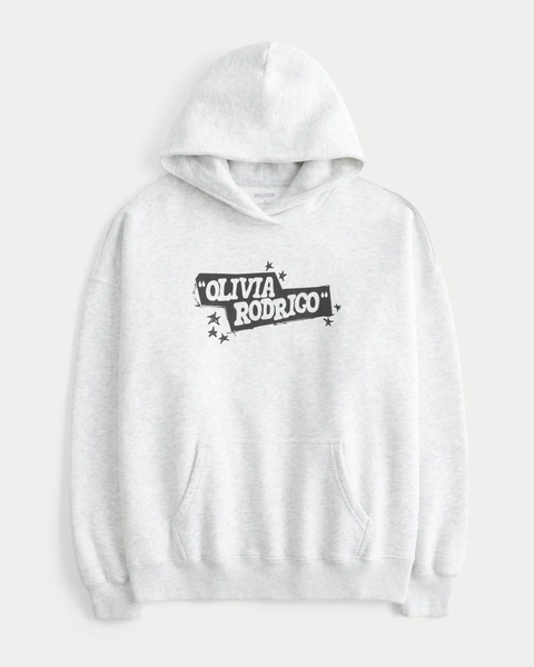 Hollister Feel Good Oversized Olivia Rodrigo Graphic Hoodie