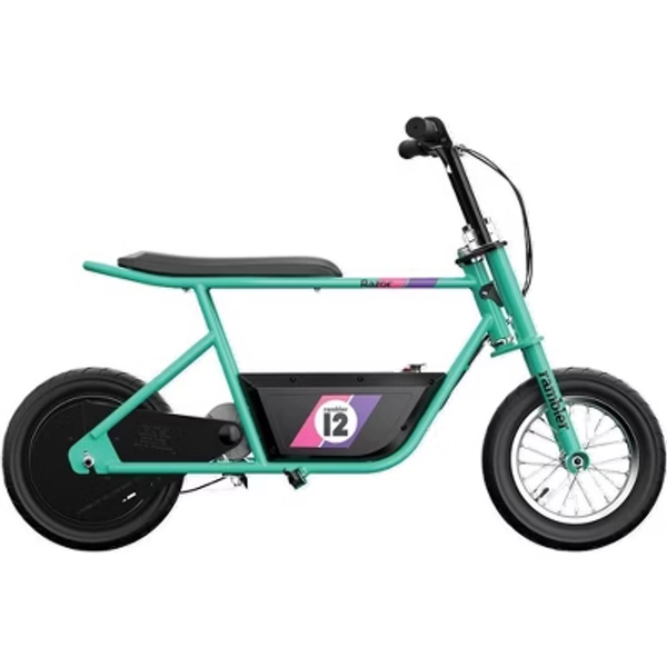 Razor Rambler 12" Step Over Electric Cruiser Bike - Mint: 250W Motor, Steel Frame