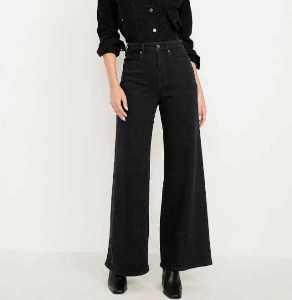 Old Navy Women's Extra High-Waisted Super Wide-Leg Jeans