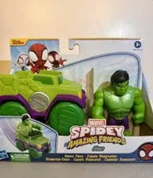 Hasbro Marvel Spidey and His Amazing Friends Hulk Smash Truck Vehicle