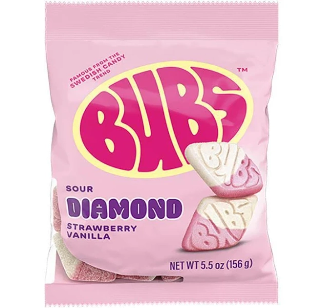 BUBS Sour Diamond Strawberry Vanilla 5.5oz