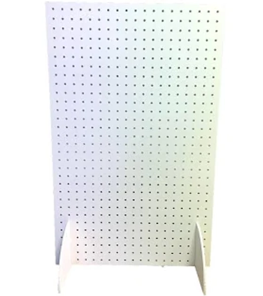 White Free Standing MDF Peg Board