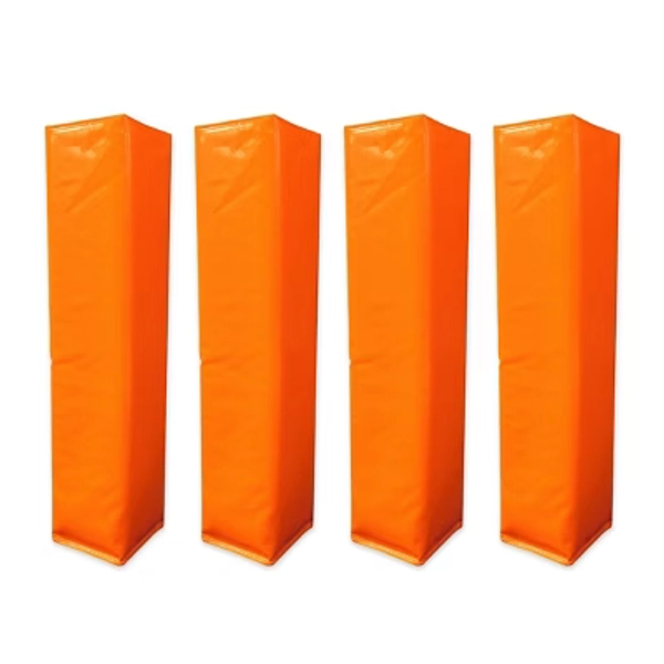 Markwort Football Pylons – Set of 4 – Orange End Zone & Goal Line Markers for Field Visibility