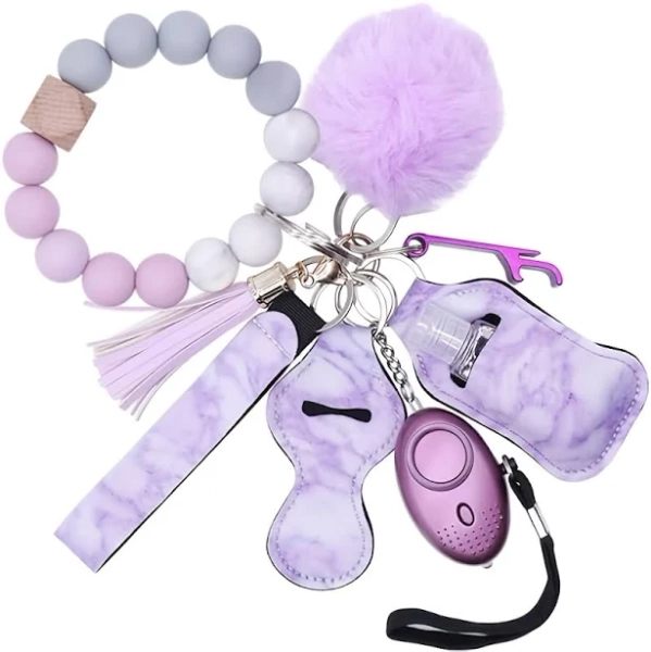 Tazers for women, Peppers pray for your safety, Safety keychain set with everything, 10pcs Women's Safety Set - & Personal Alarm Kit with No-Touch