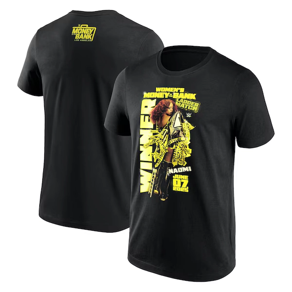 WWE Money In The Bank Winner 2025 Naomi T-Shirt - Mens