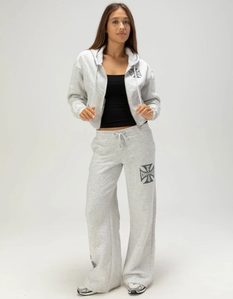 WEST COAST CHOPPERS Core Logo Womens Sweatpants - HEATHER GRAY