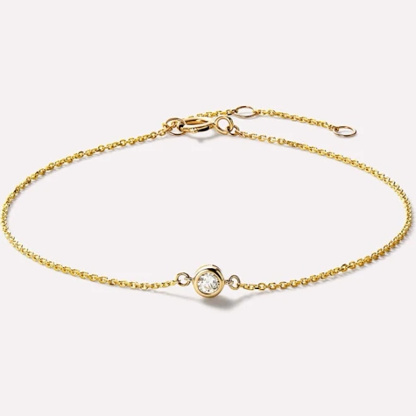 Ana Luisa Jewelry 10K Solid Gold Waterproof Chain Bracelet
