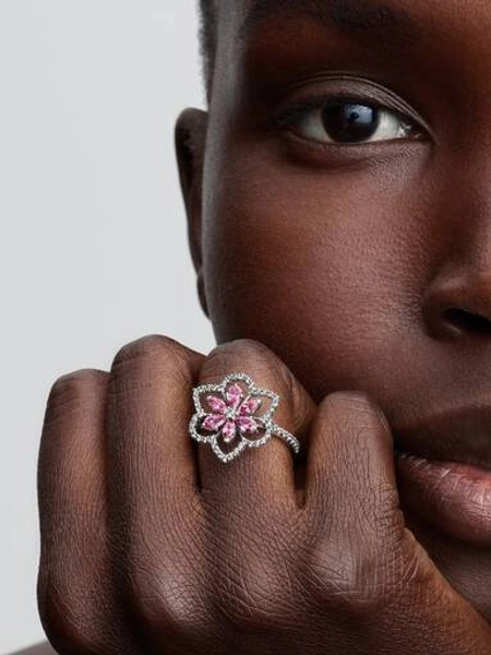 Double Flower Cocktail Ring | Sterling silver | Pandora US