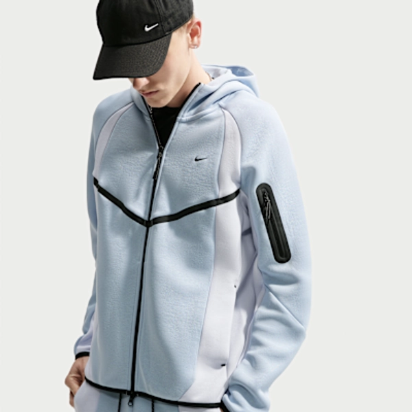 Nike Tech Men's Color-Block Full-Zip Fleece Windrunner Jacket