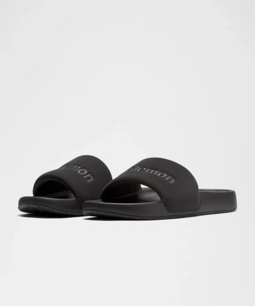 Lululemon Women's Restfeel Slide *Graphic - Black/Black/Black - 10