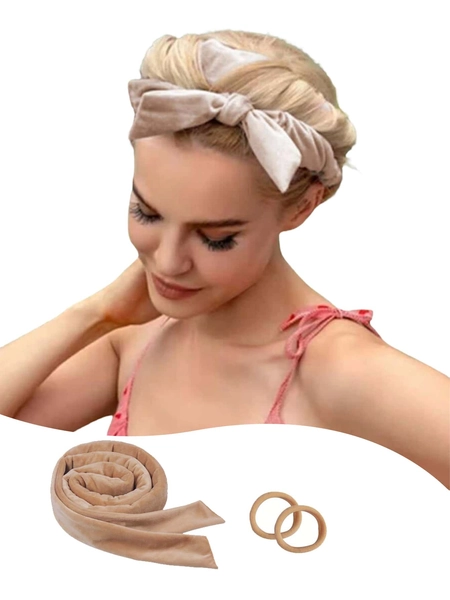 No-Heat Curling Hair Band, No-Heat Curling Hair Scrunchie, Sleep Curling Hair Band, Natural Soft Wave DIY Curling Hairstyling Tool, Curling Iron, No-Heat Curling, Curling Iron, Salon Beauty Products And Accessories, Back To School Essential, Travel & Vacation Must-Have